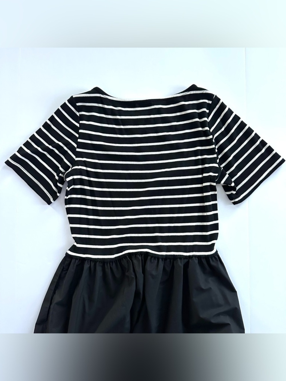 GAP Mixed Media Modern Rib Maxi Dress in Black Stripe | XL | EUC - Picture 7 of 11